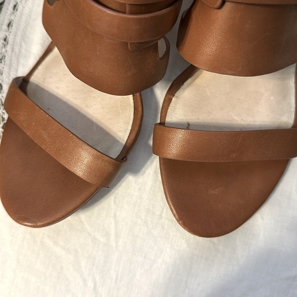 Michael Kors Caramel Color Leather Heels - Picture 4 of 6